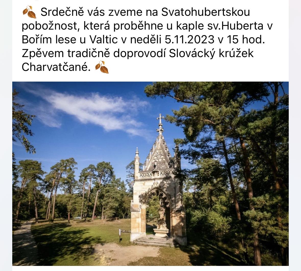 Svatohubertská mše 2023